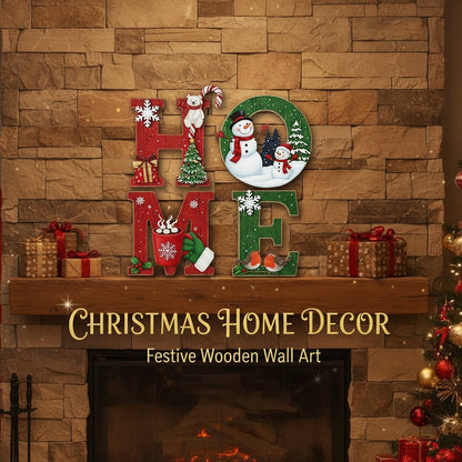 🛎️ 50% OFF NOW! 🎁✨ Heritage Holiday HOME Sign - Rustic Design & Easy to Hang, Perfect for Christmas Decorations ✨