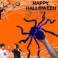 🕷️ 50% OFF NOW! 🎃 Halloween Black Spider Decoration with Light – Glowing eyes, spooky design & easy to hang – Perfect for haunted house & yard decor 🌙