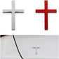 💥 BUY 1 GET 1 FREE! 🚗✝️ Metal Jesus Christ Cross Badge Stickers – 3D Self-Adhesive Car Scratch Cover 🌟