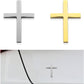 💥 BUY 1 GET 1 FREE! 🚗✝️ Metal Jesus Christ Cross Badge Stickers – 3D Self-Adhesive Car Scratch Cover 🌟