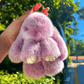 🐰50% OFF NOW! 🏆 Handmade Soft Bunny PomPom Charms – Adorable Design, Premium Yarn & Perfect for Bags/Keys 🎀