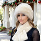 🧣 60% OFF NOW! 🎁 Fluffy Fur Bucket Hat + Scarf Set – Ultra Warm, Stylish & Limited Stock (Only 29 Left) ❄️