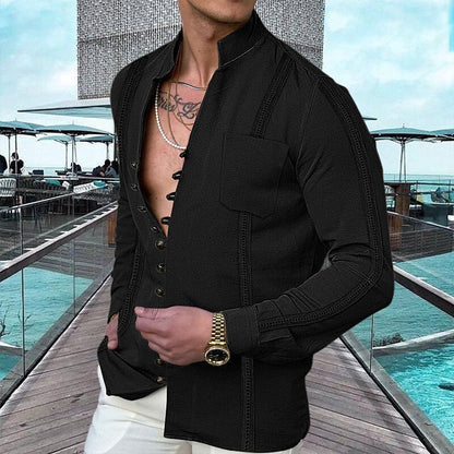 👕 50% OFF NOW! 🌊 Men's Linen Button Up Summer Beach Shirt – Breathable, lightweight & relaxed fit – perfect for seaside vacations, BBQs or sunny days ☀️