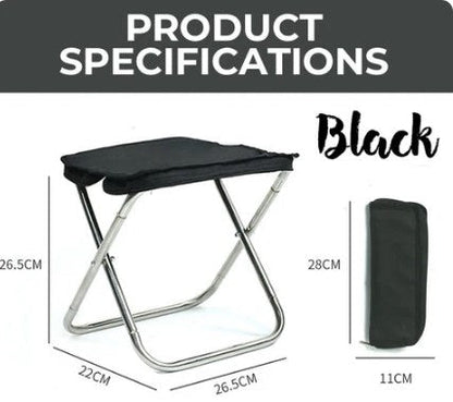 🪑 Save 50%! 🔩 Portable Folding Stool – Stainless steel & compact ✨