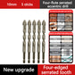 🔧 Save 50%! ⚡ 4-Flute Eccentric Drill Bit Kit – Titanium-coated & multi-material ✨