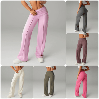 👖60% OFF! 👚 Women‘s Straight Leg Pants – Loose Fit, Plain Design & Comfortable Everyday Wear 👩