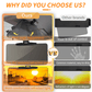 🕶️ BUY 2 GET 1 FREE ! 🔥 Anti-Glare Driving Visor – Blocks Sun & Snow Glare, Clear Vision & Universal Fit 🚗
