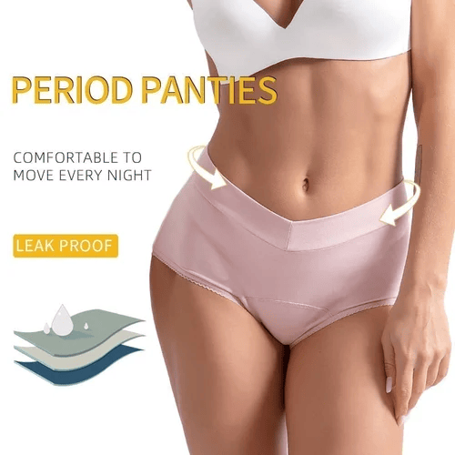 🩲 50% OFF NOW! 🔥 High-Waisted Leak Proof Period Panties – Absorbent, breathable & odor-control – up to 3 tampons worth of protection – comfortable for all-day wear 🩸