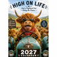 🐮 50% OFF NOW! 🗓️ 2027 Funny Highland Cow Wall Calendar – A4 hanging, charming design & full-year fun – Perfect for home, office or gift giving ✨