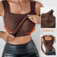 👚 50% OFF NOW! 🔥 Women‘s U Neck Thermal Tank Top – Built-In Bra, Seamless & Comfortable for Layering & Sports 🏃‍♀️