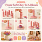 🌸 Save 50%! 🎨 Clay Bloom Maker Set – 24 colors & reusable flower shaper ✨