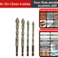 🔧 Save 50%! ⚡ 4-Flute Eccentric Drill Bit Kit – Titanium-coated & multi-material ✨