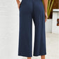 👖 50% OFF NOW! ⏰ Women's High Waisted Wide Leg Linen Capri Pants – Elastic Smock Waist & Breathable Fabric – Flattering fit, effortless style – perfect for warm days 🌸
