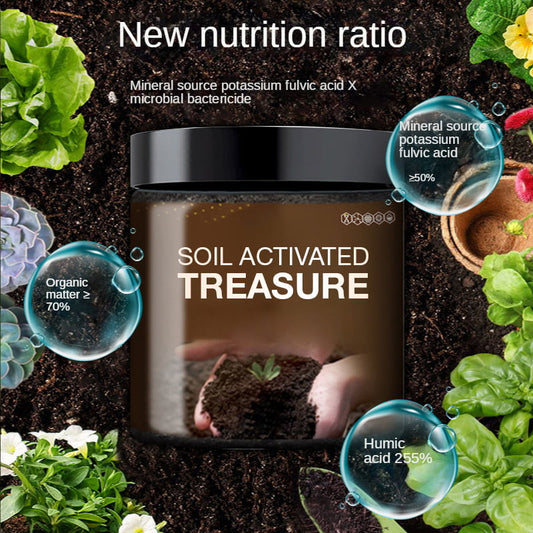 🌱 BUY 2 GET 1 FREE! 🎉 Soil Activated Treasure – Boosts Growth, Nutrient Rich & Easy to Use 🚜