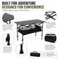 🏕️ 50% OFF NOW! 🪑 Portable Camping Table – Folding, carbon steel & quick setup – Perfect for camping, picnics & outdoor dining ☀️