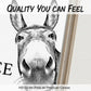 🖼️ 60% OFF NOW! 🚽 Funny Bathroom Wall Art – “Nice Ass” Donkey Print, Humorous Home Decor & Water-Resistant 🏠✨