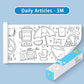 🎨 50% OFF! ✨ CHILDREN'S DRAWING ROLL - 30ft Paper with 12 Colors, Portable Design for Creative Fun, Ideal Gift for Young Artists 🎁👧