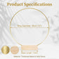 🌸 Save 50%! ✨ Gold Decorative Hoop – Wooden stand & elegant ✨