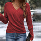 👚 60% OFF NOW! 🔥 Women's Elegant V-Neck Knit Top - Soft & Versatile, Perfect for Casual and Office Wear ✨