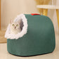 🛏️ 50% OFF HOT SALE! ✨ Pet Cozy Warm Cave Bed - Ultra-Soft Plush Igloo Design with Breathable Warmth for Cats & Small Dogs 🐾💤