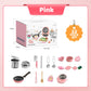 👧🏻 50% OFF NOW! 🎁 Children's Real Cooking Mini Kitchen Toy Set - 22 PCS with Light & Sound, Perfect Gift for Creative Play 🍳✨