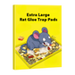 🐭 BUY 3 GET 2 FREE! ✨ Extra Large Rat Glue Trap Pads - Non-Toxic Adhesive with Reusable Surface for Effective Rodent Control 🚫🧀