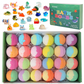 🛁 50% OFF NOW! 🎁 12-Piece Bath Bomb Gift Set for Kids – Colorful, Skin-Safe Fizzies with Surprise Toys Inside, Perfect for Party Favors ✨