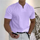 👕 60% OFF NOW! 💎 Men's Gentleman Business Short Sleeve V-Neck T-Shirt – Breathable Cotton Blend, Classic Fit & Available Up to 5XL ✨