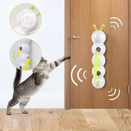 🐛 50% OFF NOW! ⚡ INTERACTIVE CAT TOY - Automatic Caterpillar with Flashing Lights, Keeps Pets Entertained for Hours 🐱🎾