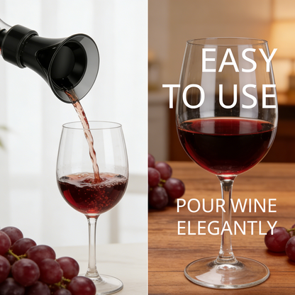 🍷 BUY 1 GET 1 FREE! 🧴 2-in-1 Wine Saver – Vacuum pump & sealer – Preserves freshness & aroma for fine wine ✨