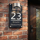 🎄 Save 50%! 🏠 Personalized Solar Door Plaque – Custom LED house number sign ✨
