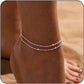⭐ 50% OFF NOW! 💦 Dainty Layered Waterproof Anklet – Delicate chains, waterproof & tarnish-free – Perfect for beach, pool & daily wear ✨