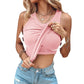 👚 50% OFF NOW! 💖 Ribbed Stretchy Tank Top with Shelf Bra – Last Day Special Price £9.99!! – Built-in support, smoothing fit & no-slip straps – perfect for layering or workouts 💪