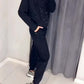 👚 60% OFF! 🏃‍♀️ WOMEN'S HOODED SWEATSHIRT SET - Brushed Fleece with Ribbed Cuffs, Oversized Fit for Ultimate Comfort, Perfect for Lounge and Athleisure 🌸🛋️