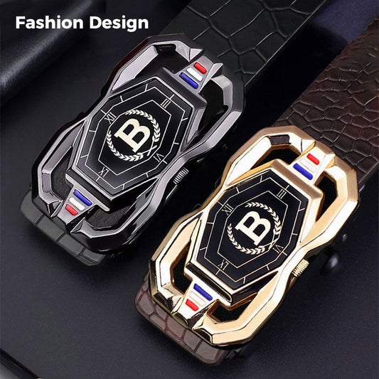🐊 ACQUISTA 3, OTTIENI 1 GRATIS! 👔 Cintura Uomo Pelle con Motivo Coccodrillo – Fibbia Automatica, Resistente & Elegante per Ogni Occasione ✨