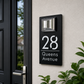 🎄 Save 50%! 🏠 Personalized Solar Door Plaque – Custom LED house number sign ✨