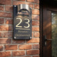🎄 Save 50%! 🏠 Personalized Solar Door Plaque – Custom LED house number sign ✨