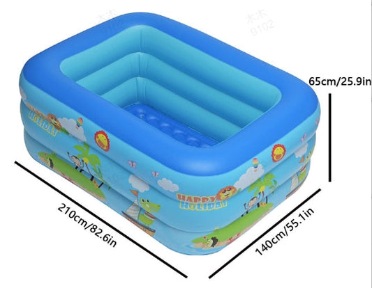 🏊 50% OFF NOW! 🎉 Children's Inflatable Pool – Sturdy PVC & easy setup – Perfect for backyard fun on hot days – safe and colourful for kids 🌞✨