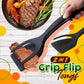 🥢 50% OFF NOW! ⏰ 2 In 1 Grip Flip Tongs – Multi-purpose, heat-resistant & non-slip – perfect for flipping, gripping or serving – dishwasher safe 🍳