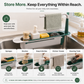 🚰 50% OFF! 🧽 2-in-1 Sink Organizer Rack – Expandable & towel drying bar ✨