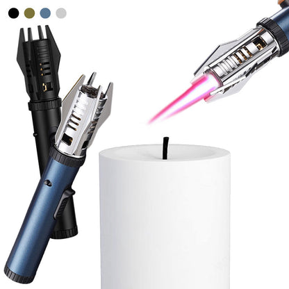 🔥 60% OFF NOW! 💨 Multifunctional Windproof Torch Lighter – Adjustable Flame, Refillable & Durable Metal Build for Outdoor and DIY ⚙️
