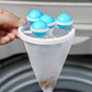 BUY 2 GET 3 FREE! 🚿 Floating Hair Filter Mesh - Catches Hair/Lint in Washers/Sinks/Tubs, Prevents Clogs & Easy to Clean 🐾📦