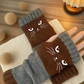 🧤 50% OFF NOW! 🐱 Women's Knitted Cat Gloves - Cute & Functional, Perfect for Cold Days and Phone Use ✨