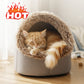 🐾 50% OFF NOW! 🏠 Winter Warm Pet Cave Bed – Cozy & Insulated, Soft Plush Material & Secure Hideaway Design ❄️