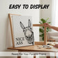 🖼️ 60% OFF NOW! 🚽 Funny Bathroom Wall Art – “Nice Ass” Donkey Print, Humorous Home Decor & Water-Resistant 🏠✨