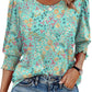 👚 50% OFF NOW! ☀️ Blouses for Women – Dressy Casual 3/4 Length Sleeve Tops with Smocked Cuffs – Flowy, elegant & perfect for work, brunch or summer outings 🌼