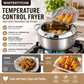 🍤 Save 50%! 🔥 Tempura Fryer Pot – 201 steel, thermometer & drain rack ✨