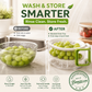 🥬 Save 50%! 🧺 Draining Basket with Lid – 2‑in‑1, space‑saving & versatile ✨