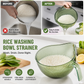 🍚 Save 50%! 🥣 Fine Mesh Rice Colander – With handle & no grain loss ✨