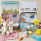 🐰 50% OFF NOW! 🎁 Bunny Mummy Tiny Plush Pocket Tin – Adorable Gift Box, Collectible & Perfect for Easter 🐣